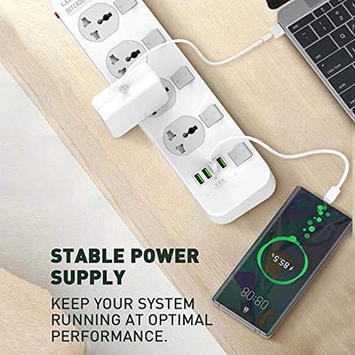 Ldnio 2500W Power Extension With 4 USB-A Ports & 4 Power Sockets Sc4408