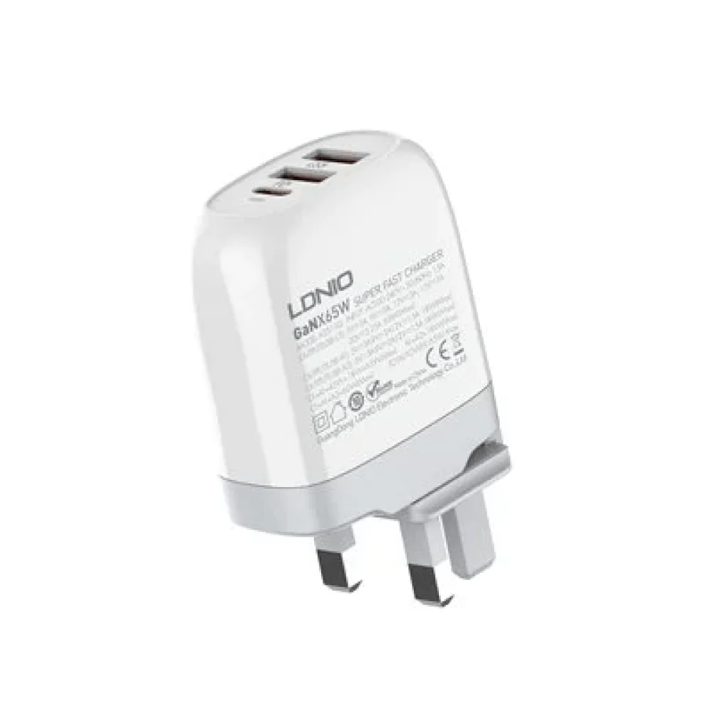 LDNIO 65W GaN Super Fast Charger with USB-C Cable – A3511Q