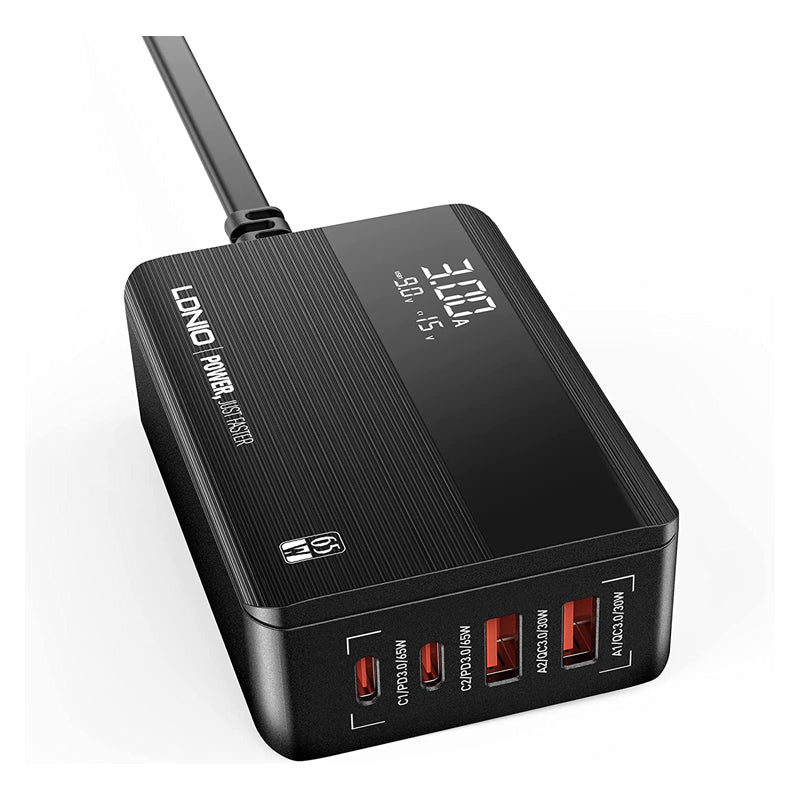 Ldnio 65W Super Fast Charging Desktop Charger - USB-C / 2 Meters / Black
