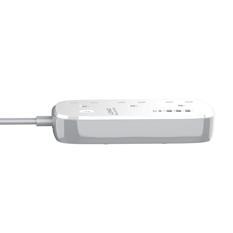 Ldnio WiFi Smart Power Strip - 30W / 3 Way / 2 Meters / White