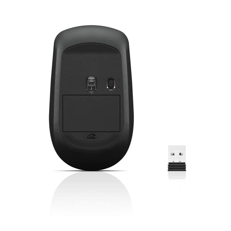 Lenovo 400 Wireless Mouse - 2.4 GHz / Nano USB / Optical / Black - Mouse