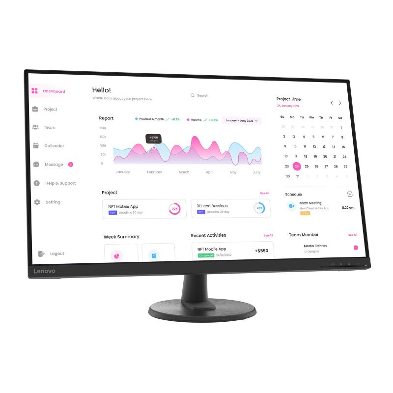 Lenovo D32-40 - 31.5" VA FHD / 4ms / HDMI / DisplayPort - Monitor