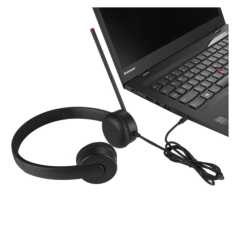 Lenovo Essential Stereo Analog Headset - 3.5mm / Wired / Stereo / Black