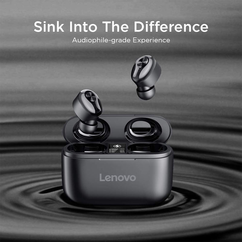 Lenovo HT18 Wireless Earbuds - Bluetooth / 10 Meter / Black