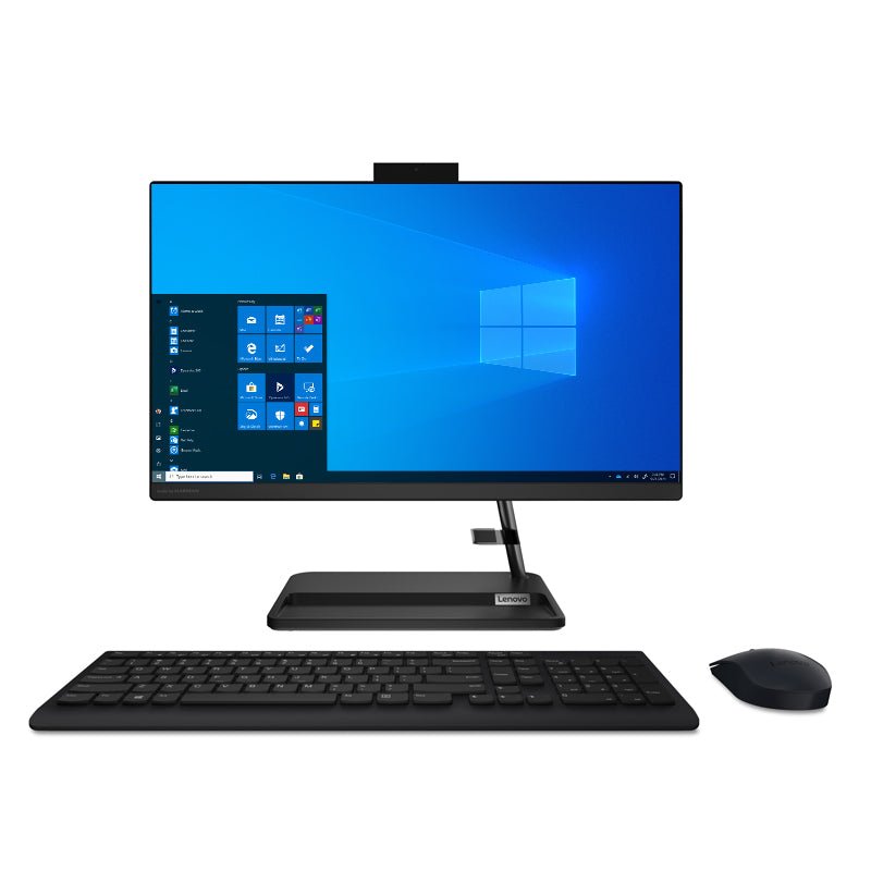 Buy Lenovo IdeaCentre 3 AIO PC - i3 / 4GB / 256GB (NVMe M.2 SSD) / 21.5" FHD Non-Touch / Win 10 Pro / Black / 1YW - Desktop - WIBI (Want IT. Buy IT.) Kuwait