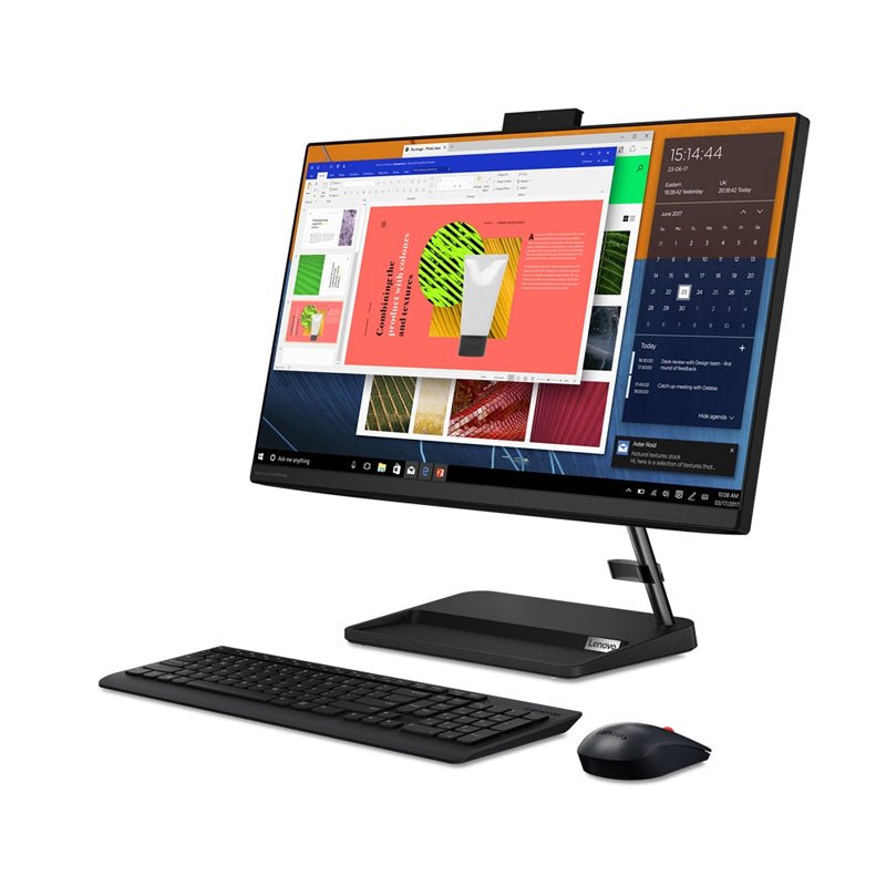 Lenovo IdeaCentre 3 AIO PC - i3 / 4GB / 256GB (NVMe M.2 SSD) / 21.5" FHD Non-Touch / DOS (Without OS) / Black / 1YW - Desktop