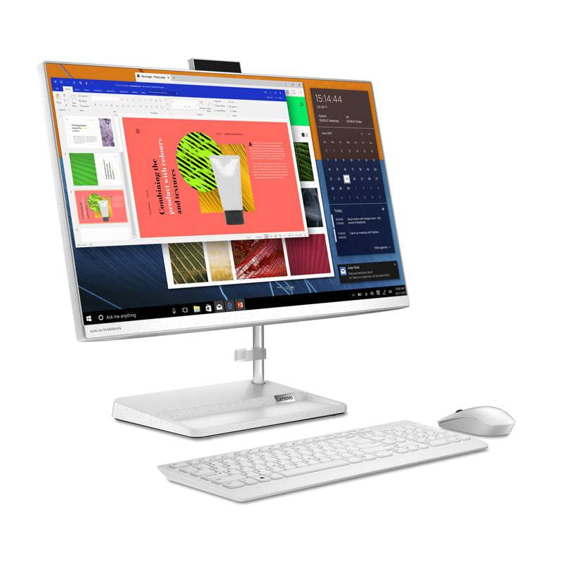 Lenovo IdeaCentre 3 AIO PC - i5 / 16GB / 1TB / 23.8" FHD Multi-Touch / 2GB VGA / DOS (Without OS) / 1YW / White - Desktop