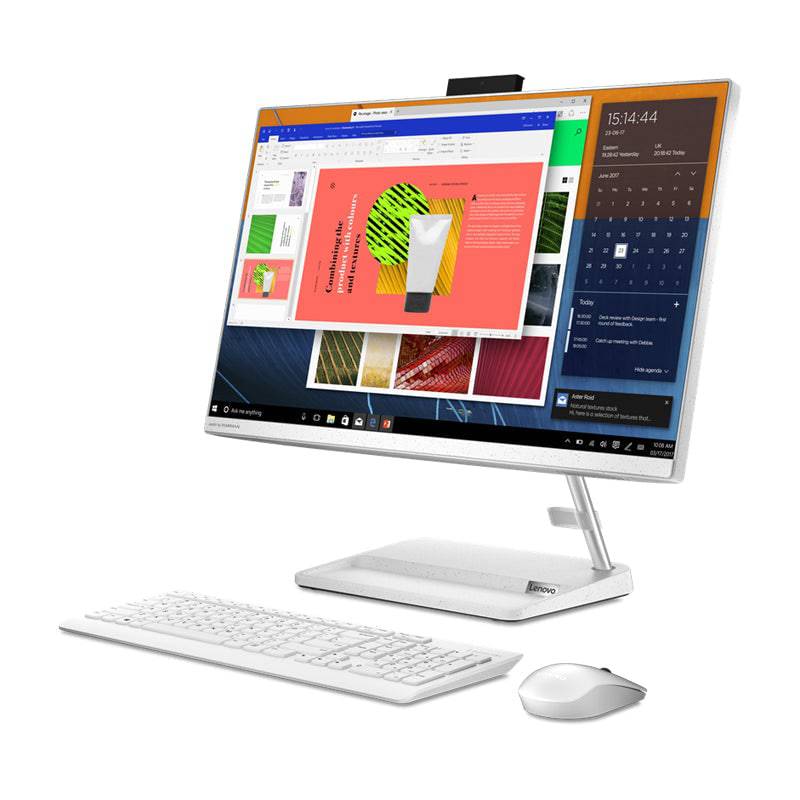 Lenovo IdeaCentre 3 AIO PC - i5 / 16GB / 1TB / 23.8" FHD Multi-Touch / 2GB VGA / DOS (Without OS) / 1YW / White - Desktop