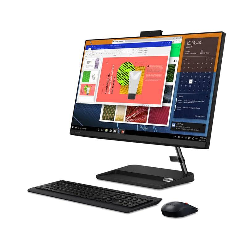 Lenovo IdeaCentre 3 AIO PC (Win 11 Home) - i5 / 8GB / 256GB (NVMe M.2 SSD) / 21.5" FHD Non-Touch / Black / 1YW - Desktop