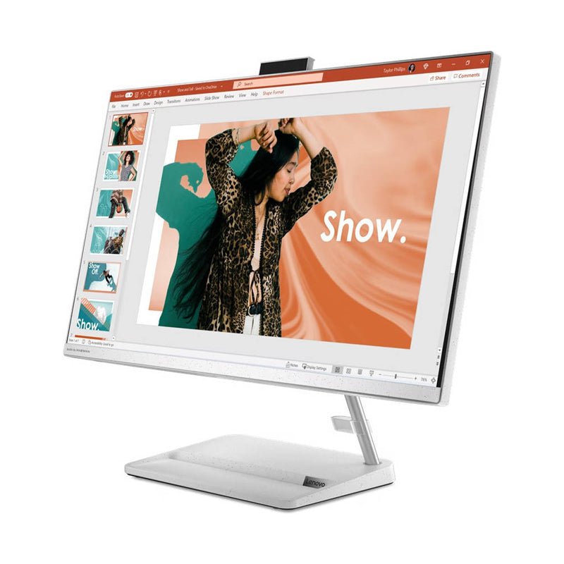 Lenovo IdeaCentre 3 Gen 7 AIO PC - i5 / 16GB / 1TB (NVMe M.2 SSD) / 27" FHD Non-Touch / DOS (Without OS) / 1YW / Arabic/English / White - Desktop