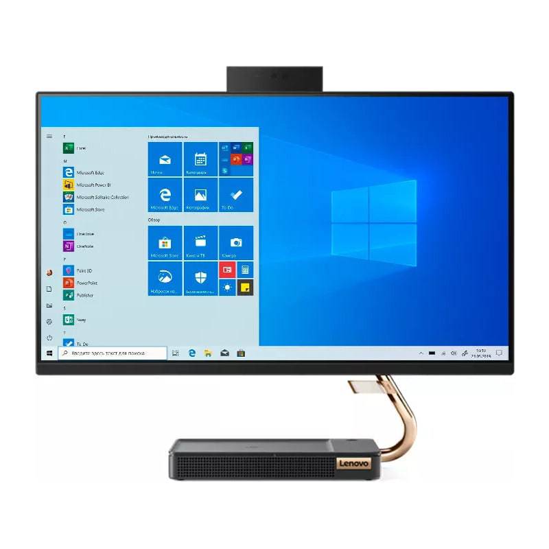 Lenovo IdeaCentre 5 AIO PC - i7 / 16GB / 240GB SSD / 23.8" FHD Multi-Touch / 2GB VGA / Black / Win 10 Pro / 1YW - Desktop