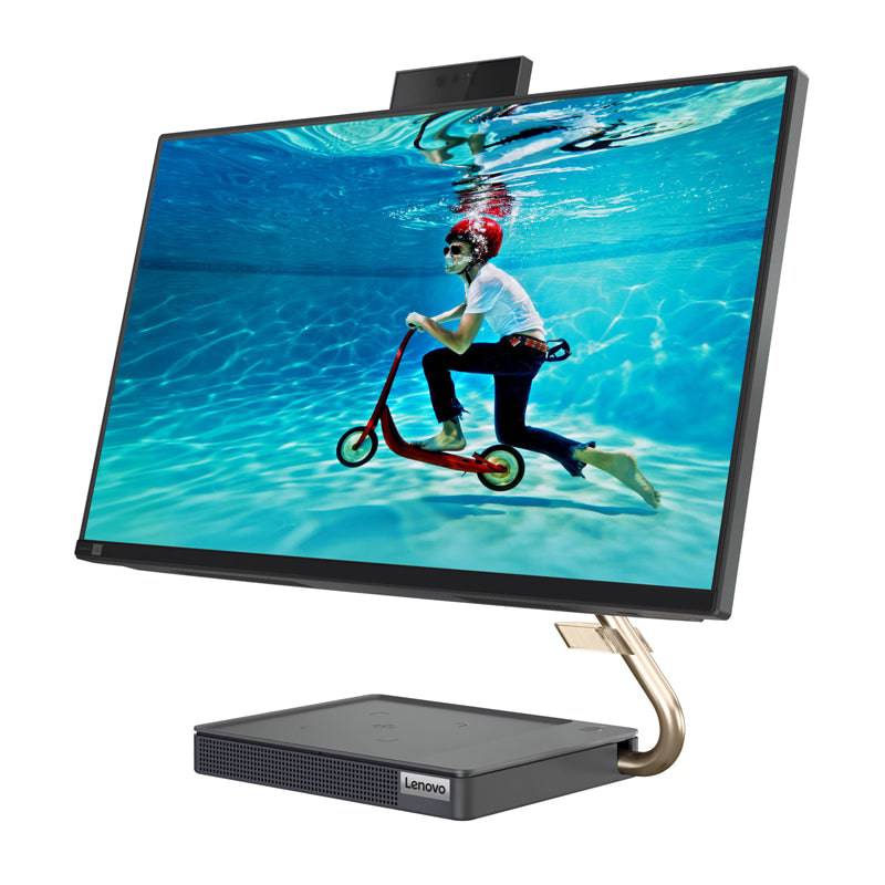 Lenovo IdeaCentre 5 AIO PC (Win 11 Home) - i5 / 8GB / 256GB (NVMe M.2 SSD) + 1TB HDD / 23.8" FHD Multi-Touch / 2GB VGA / Graphite Grey / 1YW - Desktop