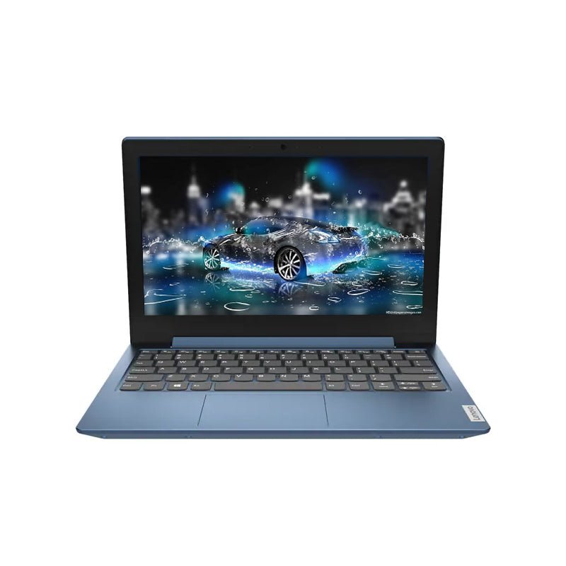 Lenovo IdeaPad 1 - 11.6" HD / Celeron / 4GB / 128GB (NVMe M.2 SSD) / DOS (Without OS) / 1YW / English / Ice Blue - Laptop