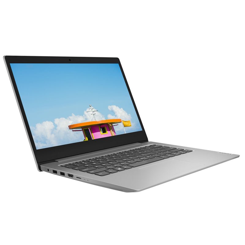 Lenovo IdeaPad 1 - 14.0" FHD / Celeron / 4GB / 128GB (NVMe M.2 SSD) / Win 10 Home / 1YW / Arabic/English / Platinum Grey - Laptop