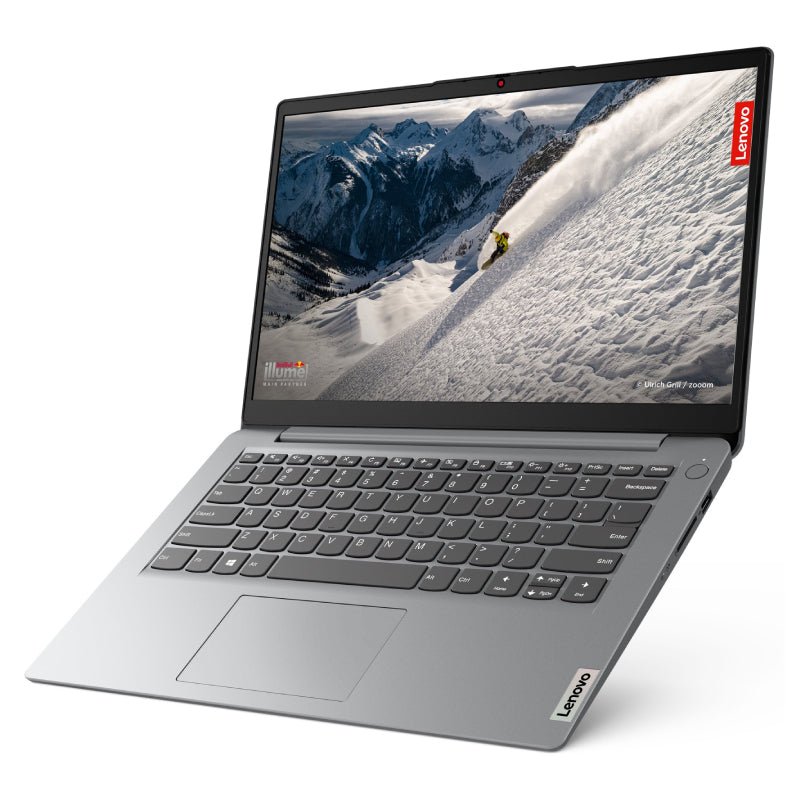 Lenovo IdeaPad 1 Gen 7 - 14.0" HD / Celeron / 4GB / 128GB (NVMe M.2 SSD) / Win 11 Home / 1YW / Arabic/English / Cloud Grey - Laptop