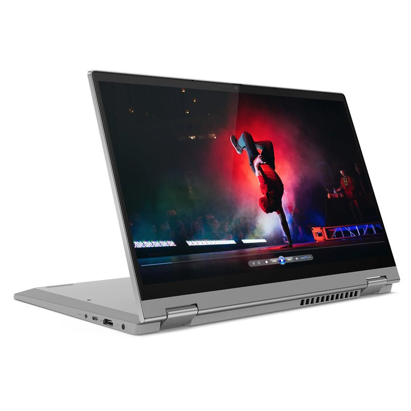 Lenovo IdeaPad Flex 5 - 14.0" FHD Multi-Touch / AMD Ryzen 3 / 4GB / 128GB (NVMe M.2 SSD) / Win 10 Home / 1YW / Arabic/English / Platinum Grey - Laptop