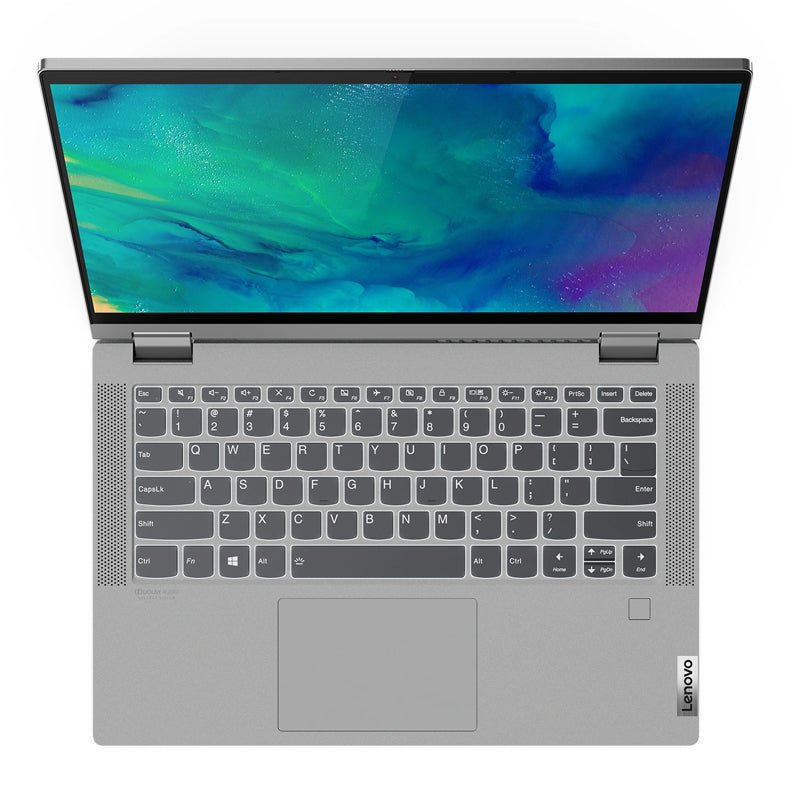 Lenovo IdeaPad Flex 5 - 14.0" FHD Multi-Touch / AMD Ryzen 3 / 4GB / 128GB (NVMe M.2 SSD) / Win 10 Home / 1YW / Arabic/English / Platinum Grey - Laptop