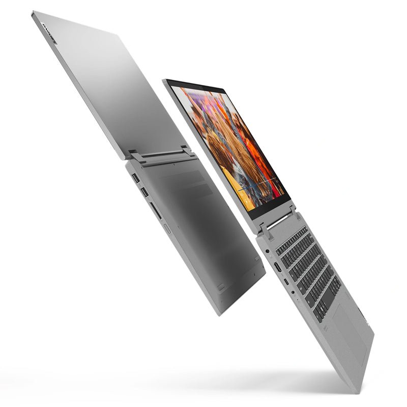 Lenovo IdeaPad Flex 5 - 14.0" FHD Multi-Touch / AMD Ryzen 3 / 4GB / 128GB (NVMe M.2 SSD) / Win 10 Home / 1YW / Arabic/English / Platinum Grey - Laptop