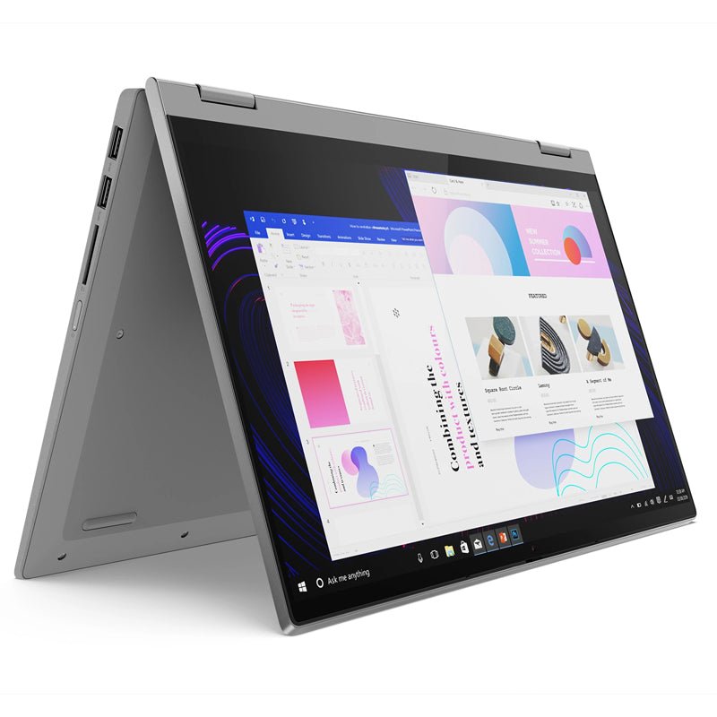 Lenovo IdeaPad Flex 5 - 14.0" FHD Multi-Touch / AMD Ryzen 3 / 4GB / 128GB (NVMe M.2 SSD) / Win 10 Home / 1YW / Arabic/English / Platinum Grey - Laptop