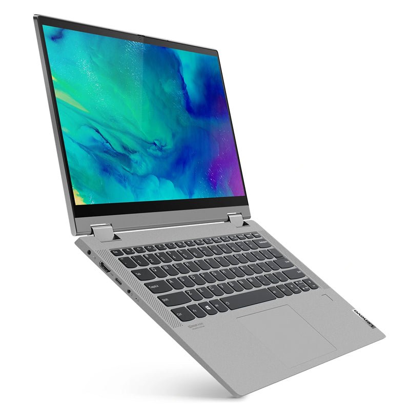 Lenovo IdeaPad Flex 5 - 14.0" FHD Multi-Touch / AMD Ryzen 3 / 4GB / 128GB (NVMe M.2 SSD) / Win 10 Home / 1YW / Arabic/English / Platinum Grey - Laptop