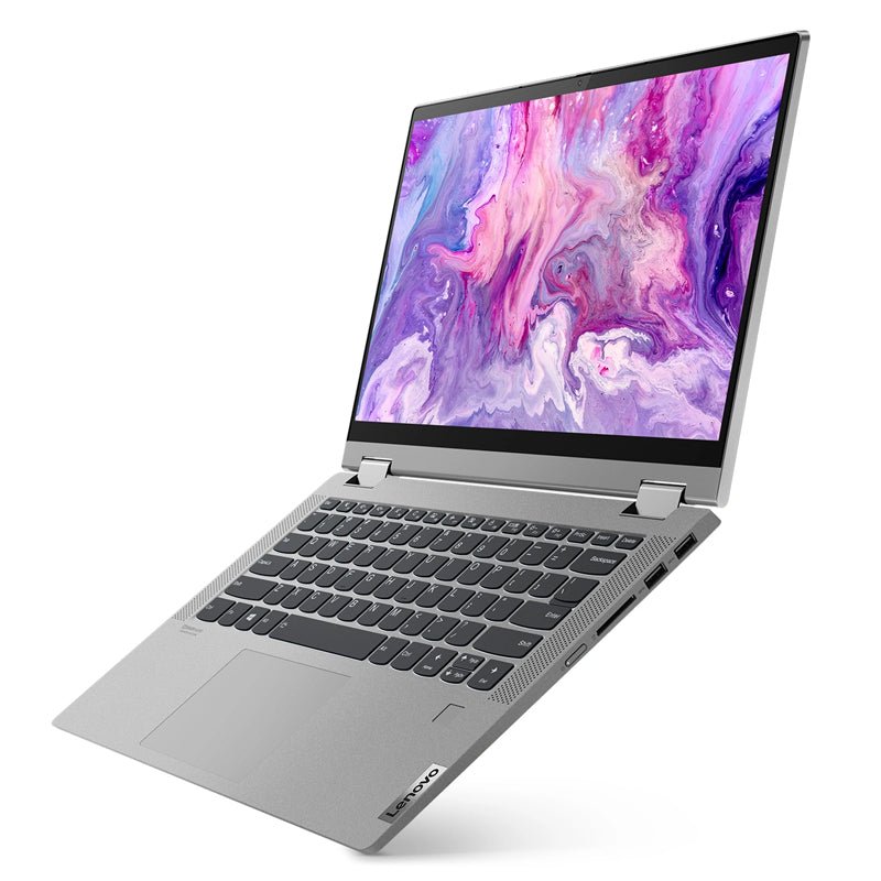 Lenovo IdeaPad Flex 5 - 14.0" FHD Multi-Touch / AMD Ryzen 3 / 4GB / 128GB (NVMe M.2 SSD) / Win 10 Home / 1YW / Arabic/English / Platinum Grey - Laptop