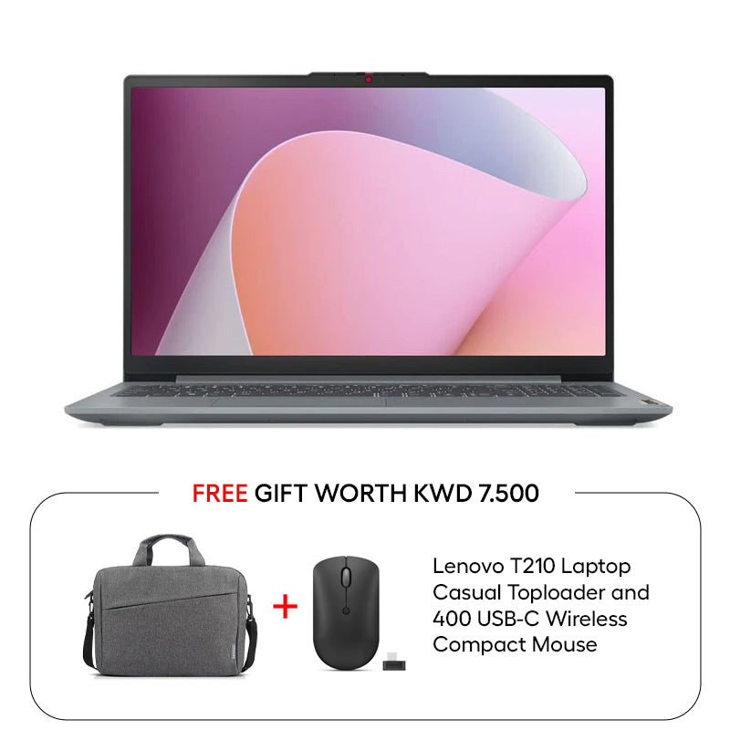 Lenovo IdeaPad Slim 3 Gen 8 - 15.6" FHD / i3 / 8GB / 1TB (NVMe M.2 SSD) / DOS (Without OS) / 1YW / English / Arctic Grey - Laptop