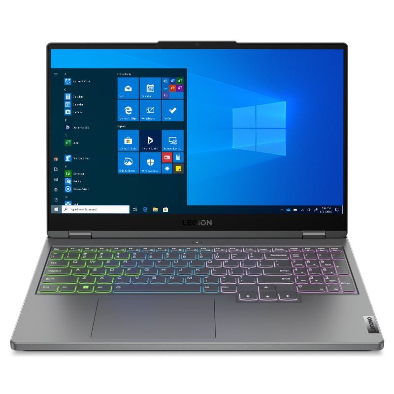 Lenovo Legion 5 Gen 7 - 15.6" WQHD / i7 / 32GB / 2x 1TB (NVMe M.2 SSD) / 4GB VGA / Win 10 Pro / 1YW / Arabic/English / Cloud Grey - Laptop