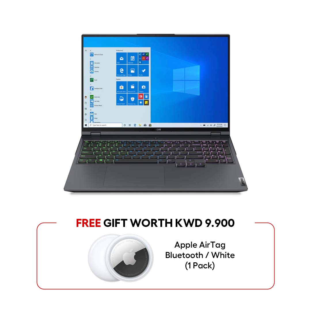 Lenovo Legion 5 Pro Gen 6 - 16.0" WQXGA / i7 / 16GB / 1TB (NVMe M.2 SSD) / RTX 3050 Ti 4GB VGA / Win 11 Home / 1YW / Arabic/English / Storm Grey - Laptop