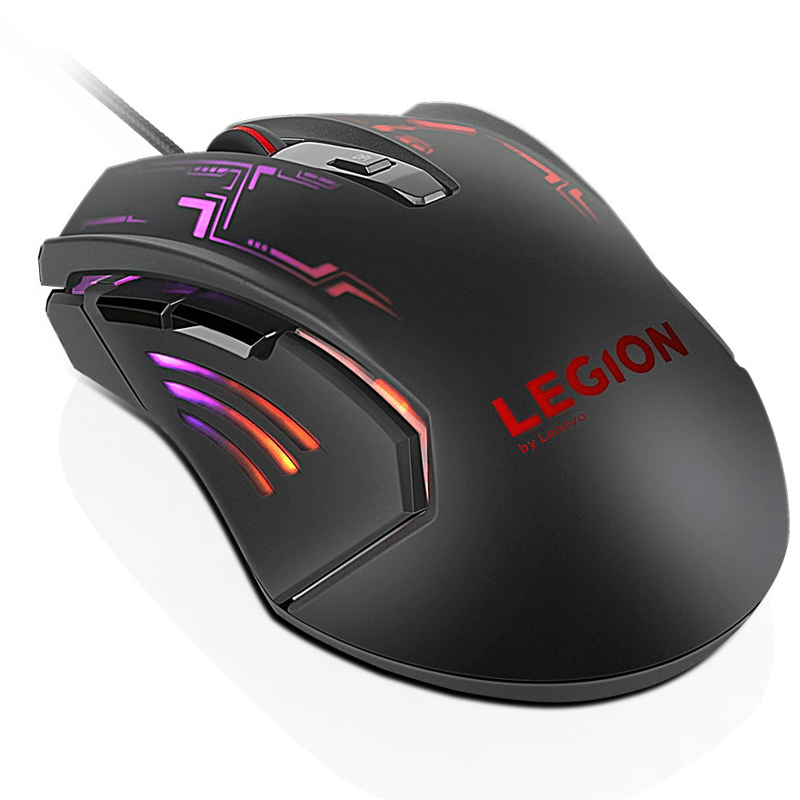 Lenovo Legion M200 RGB Gaming Mouse - 2400dpi / Optical / Wired / Black - Mouse