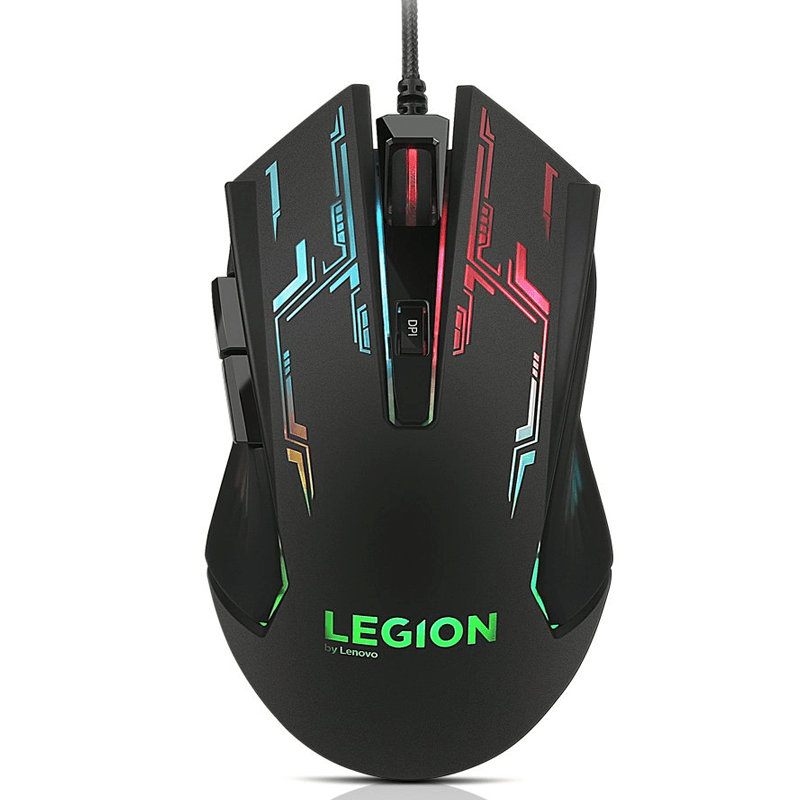 Lenovo Legion M200 RGB Gaming Mouse - 2400dpi / Optical / Wired / Black - Mouse