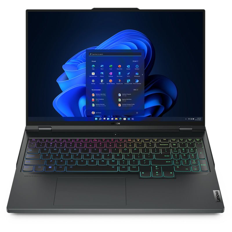 Lenovo Legion Pro 7 Gen 8 - 16.0" WQXGA / i9 / 32GB / 1TB (NVMe M.2 SSD) / 12GB VGA RTX 4080 / Win 11 Pro / 1YW / Arabic/English / Onyx Grey - Laptop