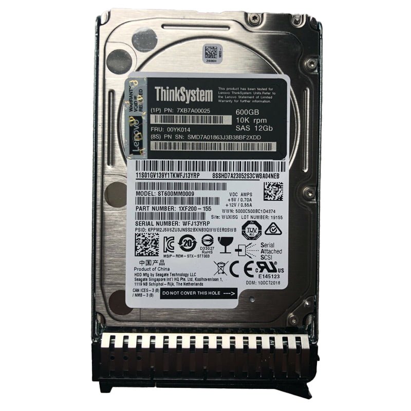 Lenovo ThinkSystem SAS Hot-Swap - 600GB / 2.5-inch / SAS / 10K RPM