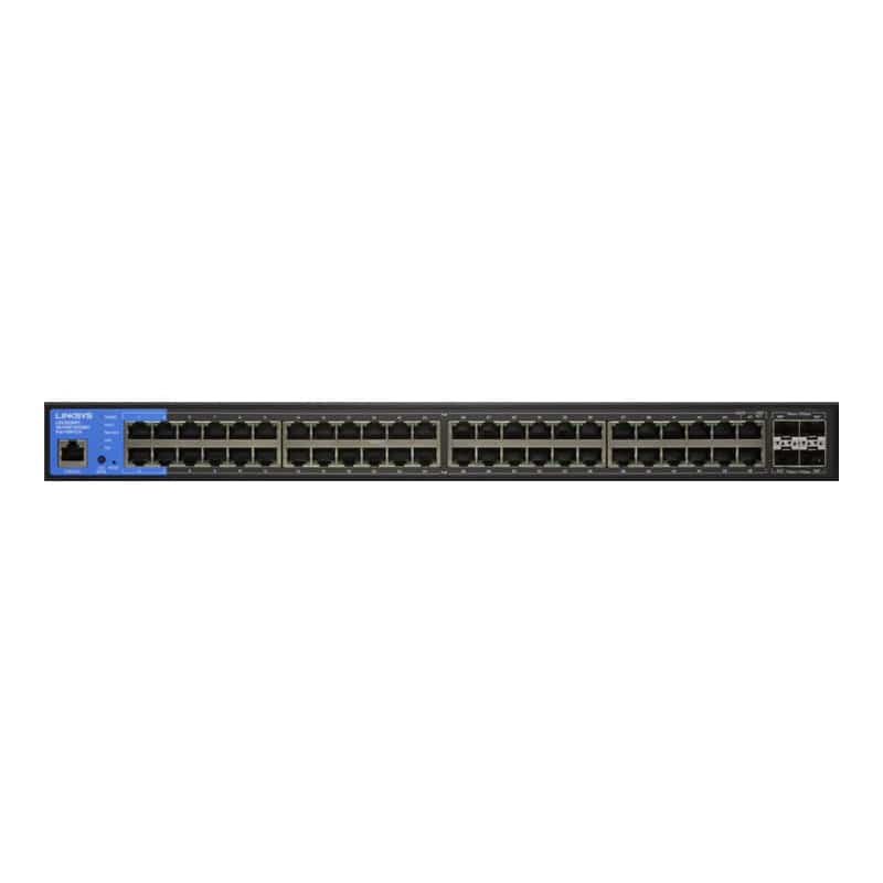 Linksys LGS352MPC - 48-Ports (Ethernet) / 4-Ports (SFP+) / Managed / Gigabit / PoE+ / Desktop - Switch