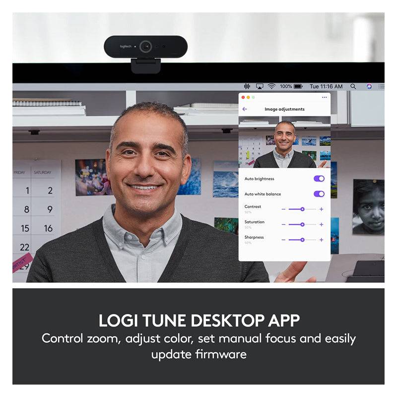 Logitech BRIO Stream 4K Pro Webcam - 4K / 1080p / USB 2.0 / Black