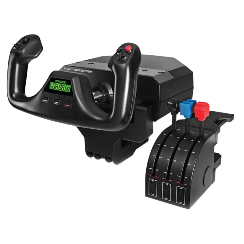 Logitech G Saitek PRO Flight Yoke System Professional Simulation Yoke and Throttle Quadrant - USB 2.0 / 1.5 M / Black