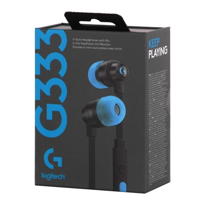 Logitech G333 Gaming Earphones - Wired / 3.5 MM / Black