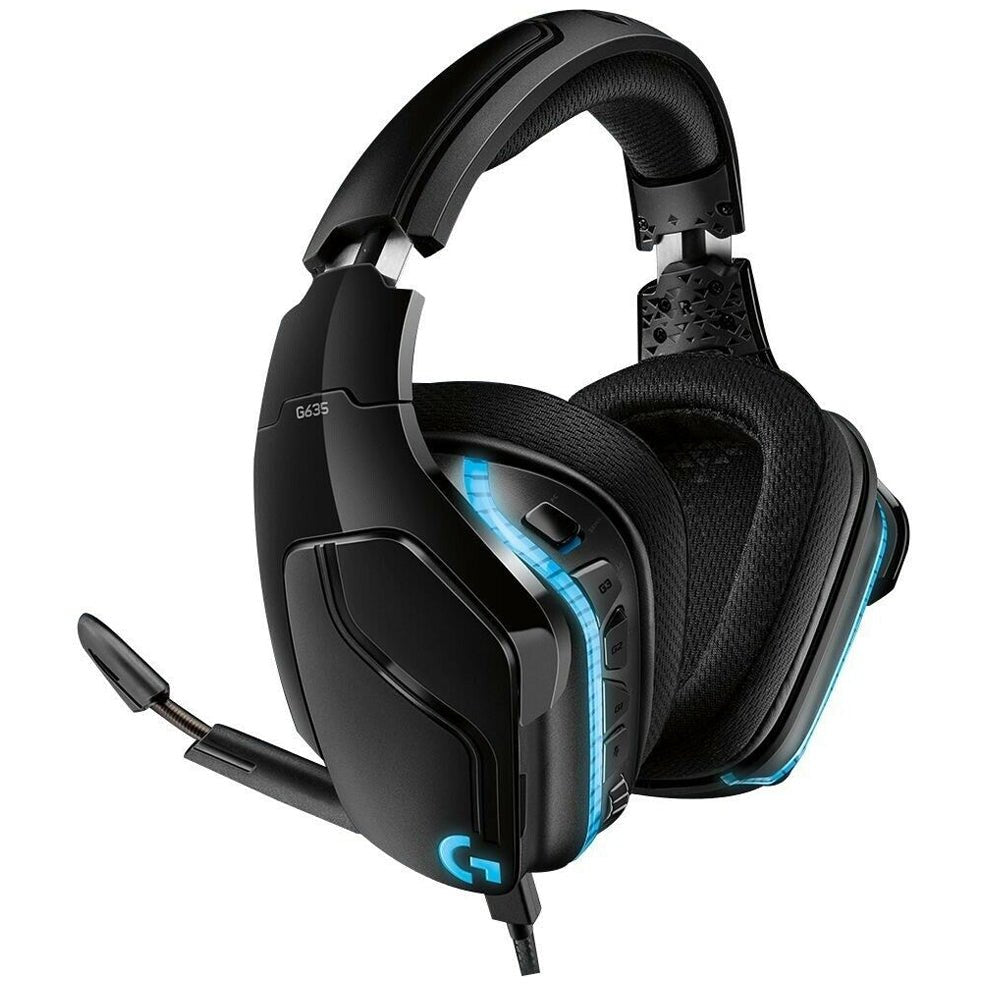 Logitech G635 7.1 LIGHTSYNC Gaming Headset - RGB / Wired  / Black/Blue