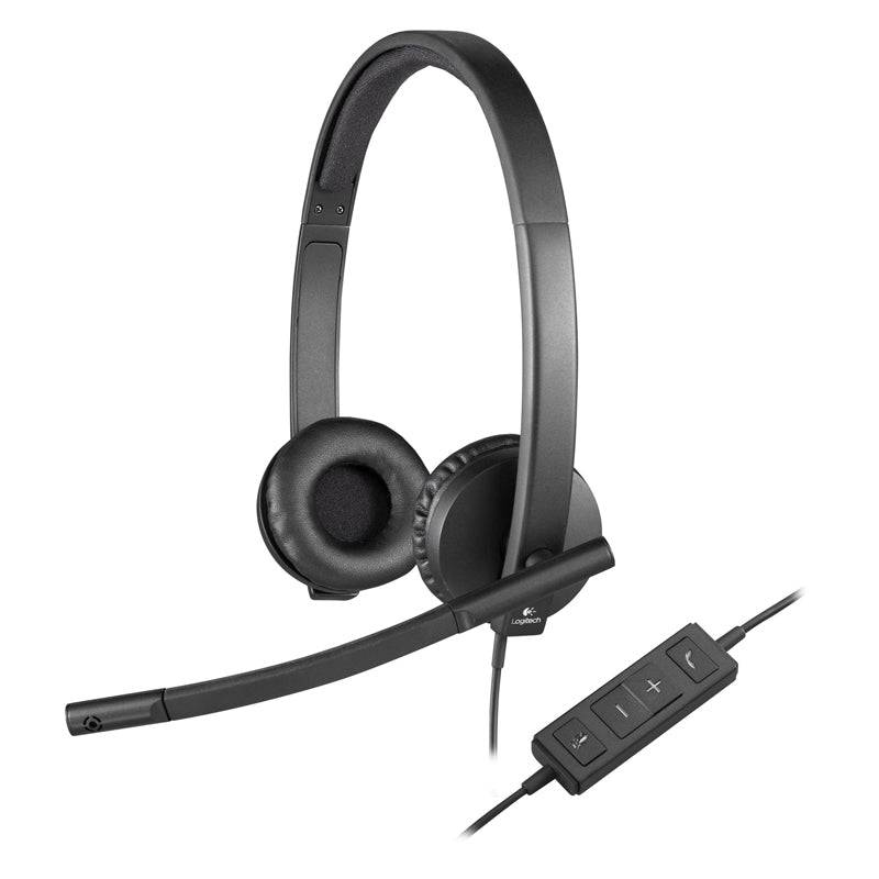 Logitech H570e USB Wired Headset - Wired / USB / Stereo / Black