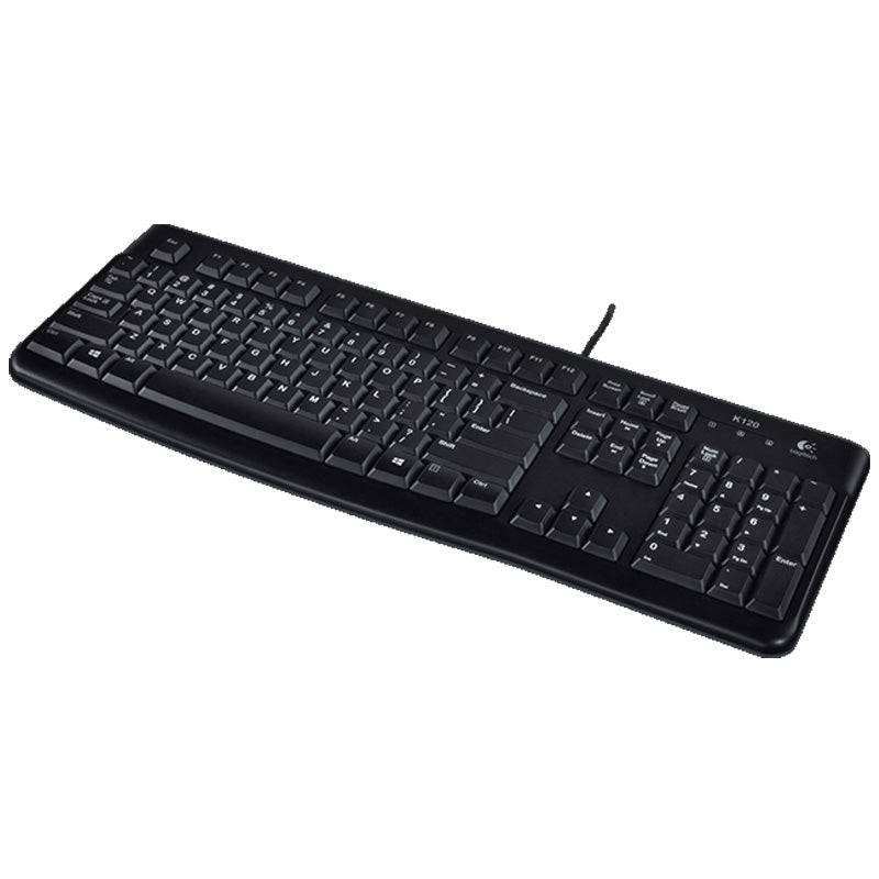 لوجيتيك K120 - بسلك / يو اس بي 2.0 / Arb/ Eng / أسود - لوحة مفاتيح - كبلات والأجهزة الطرفية