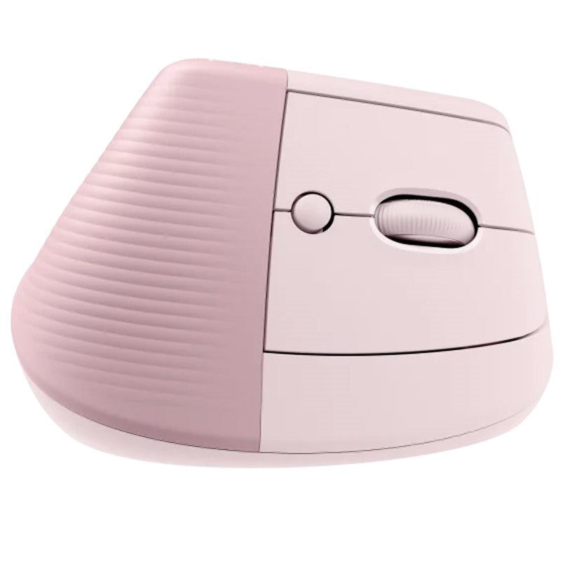 Logitech Lift Vertical Ergonomic Wireless & Blutooth Mouse - Rose