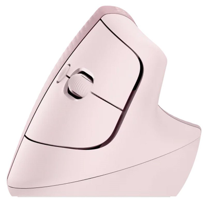 Logitech Lift Vertical Ergonomic Wireless & Blutooth Mouse - Rose