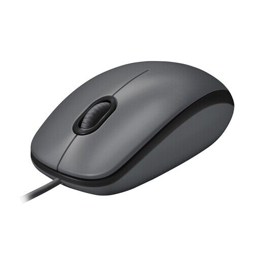 Logitech M100 USB Wired Mouse - Black