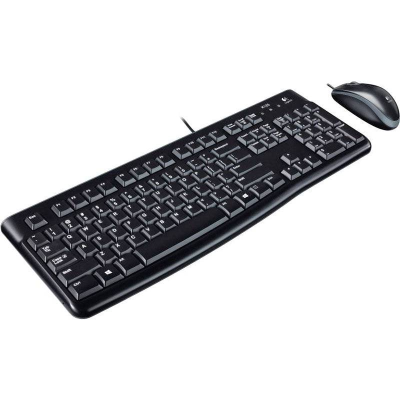 Logitech MK120 - Wired / USB / Quiet Typing / Arb/Eng - Keyboard & Mouse Combo