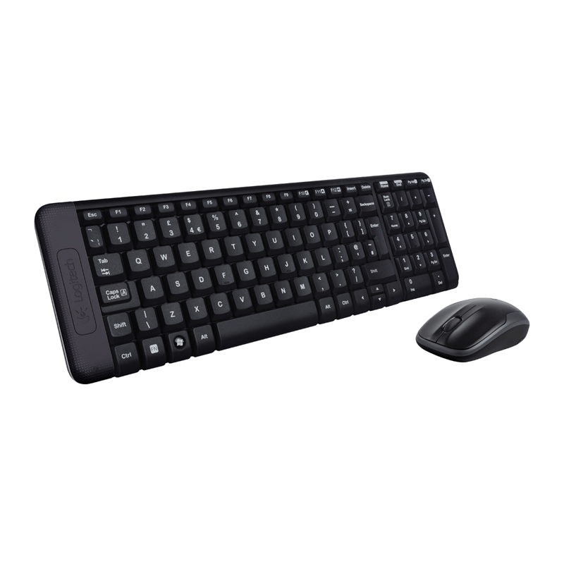Logitech MK220 - 2.40GHz / Up to 10m / Wi-Fi / Arb/Eng - Keyboard & Mouse Combo - Cables & Peripherals