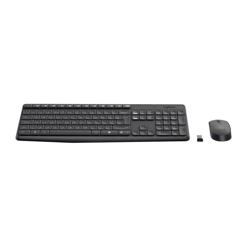 Logitech MK235 - 2.40GHz / Up to 10m / Optical / Wi-Fi / Arb/Eng - Keyboard & Mouse Combo