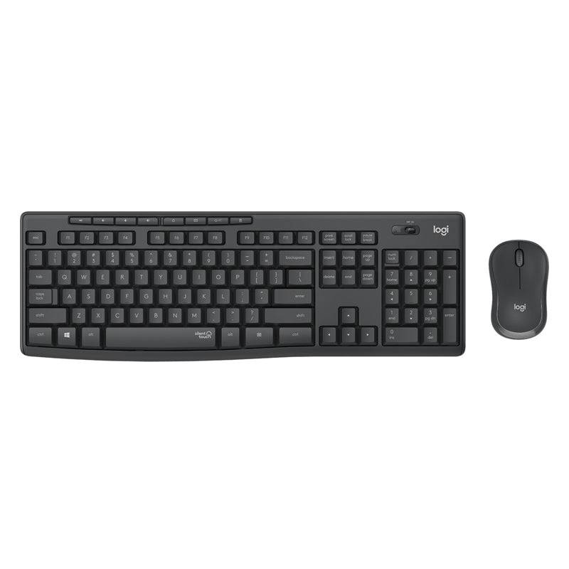 Logitech MK295 Silent Wireless Combo - 2.40GHz / Up to 10m / USB Wireless Receiver / Arb/Eng / Black - Keyboard & Mouse Combo