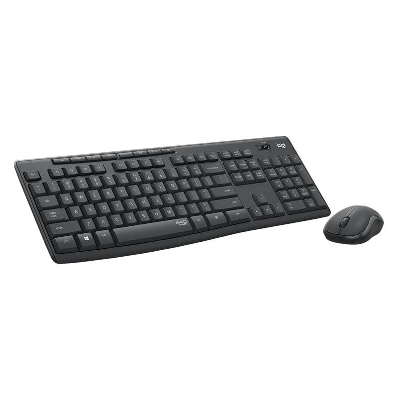 Logitech MK295 Silent Wireless Combo - 2.40GHz / Up to 10m / USB Wireless Receiver / Arb/Eng / Black - Keyboard & Mouse Combo
