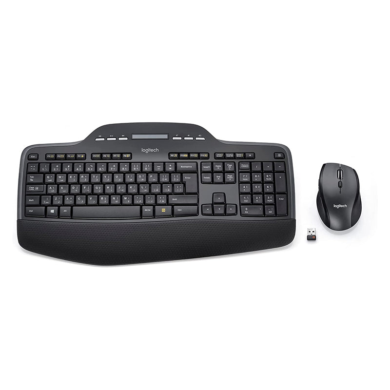 Logitech MK710 Performance Wireless Combo - 2.40GHz / Up to 10m / USB Wireless Receiver / Arb/Eng / Black - Keyboard & Mouse Combo