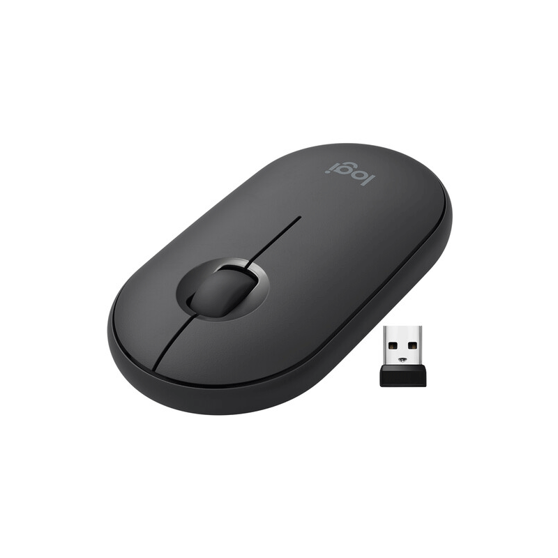 Logitech Pebble M350 - Up to 10m / Wireless / Black - Mouse