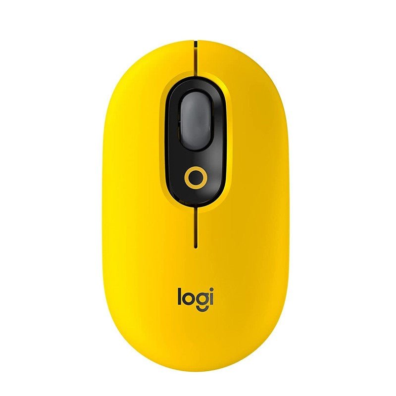 Logitech POP with Emoji Wireless/Bluetooth Mouse, Yellow